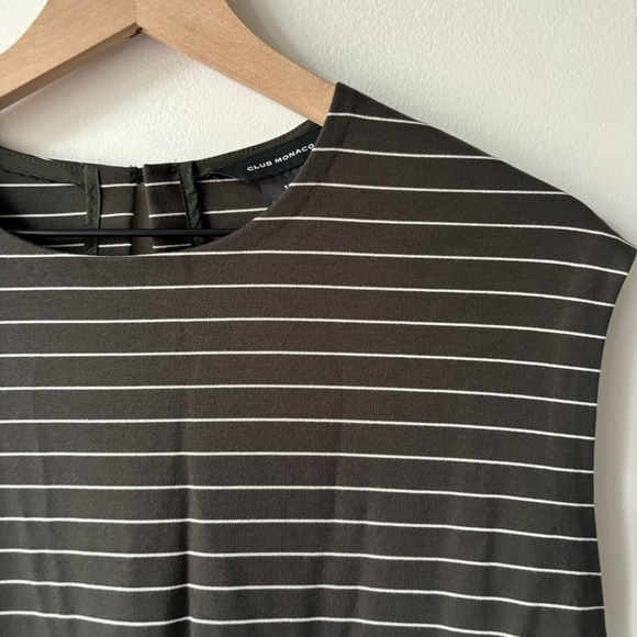 Club Monaco Polished Ponte Knit Dress Sz 10 Maxi - Picture 8 of 12